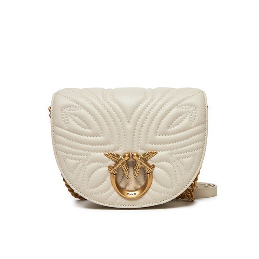 PINKO Torebka Love Round Click Mini PE 24 PLTT 101969 A1Y8 Écru ze sklepu MODIVO w kategorii Listonoszki - zdjęcie 183945075