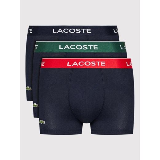 Lacoste Komplet 3 par bokserek 5H3401 Granatowy ze sklepu MODIVO w kategorii Majtki męskie - zdjęcie 183945088