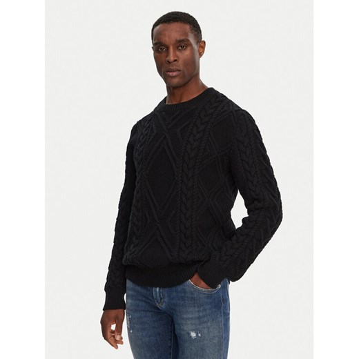 Dolce&Gabbana Sweter GXX02T JCVYE Czarny Regular Fit ze sklepu MODIVO w kategorii Swetry męskie - zdjęcie 183945098