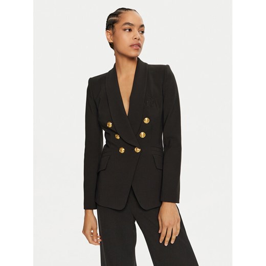 Elisabetta Franchi Marynarka GI-093-46E2-V560 Czarny Regular Fit ze sklepu MODIVO w kategorii Marynarki damskie - zdjęcie 183945189