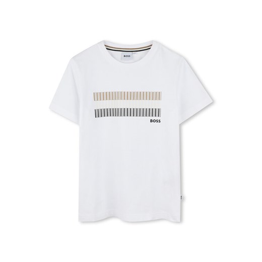 BOSS T-Shirt J52035 S Biały Slim Fit ze sklepu MODIVO w kategorii T-shirty chłopięce - zdjęcie 183945217