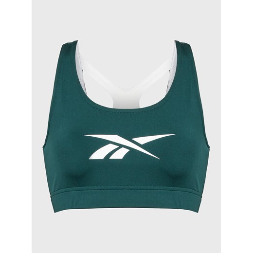 Reebok Biustonosz sportowy Workout Ready HH8080 Zielony ze sklepu MODIVO w kategorii Biustonosze - zdjęcie 183945318