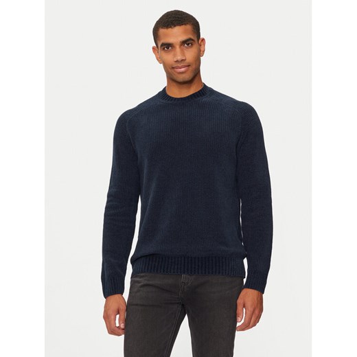 Boss Sweter 50523568 Granatowy Regular Fit ze sklepu MODIVO w kategorii Swetry męskie - zdjęcie 183945329
