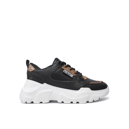 Versace Jeans Couture Sneakersy Speedtrack 77VA3SC2 Czarny ze sklepu MODIVO w kategorii Buty sportowe damskie - zdjęcie 183945357