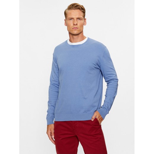 United Colors Of Benetton Sweter 10CVU1N60 Niebieski Regular Fit United Colors Of Benetton XXL MODIVO
