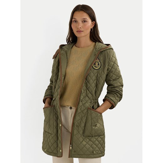 Lauren Ralph Lauren Kurtka przejściowa 297951264002 Zielony Straight Fit ze sklepu MODIVO w kategorii Kurtki damskie - zdjęcie 183945405