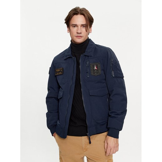 Aeronautica Militare Kurtka bomber 232AB2106CT3151 Granatowy Regular Fit ze sklepu MODIVO w kategorii Kurtki męskie - zdjęcie 183945419