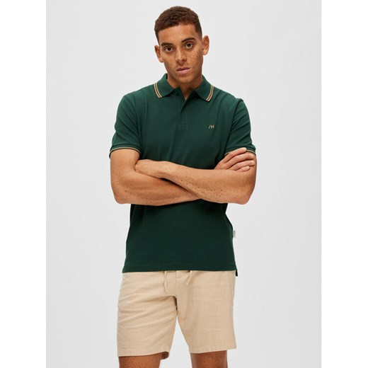 Selected Homme Polo 16087840 Zielony Regular Fit Selected Homme S MODIVO