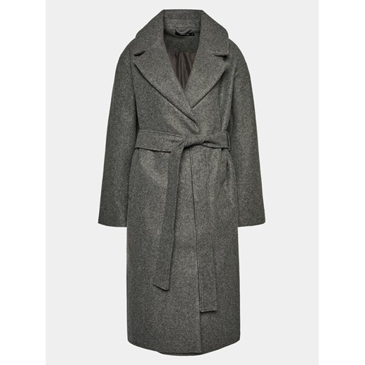Gina Tricot Płaszcz przejściowy 20609 Szary Regular Fit ze sklepu MODIVO w kategorii Płaszcze damskie - zdjęcie 183945438