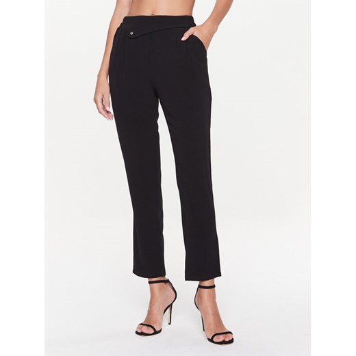 Liu Jo Sport Spodnie materiałowe TA3192 TS423 Czarny Regular Fit ze sklepu MODIVO w kategorii Spodnie damskie - zdjęcie 183945465