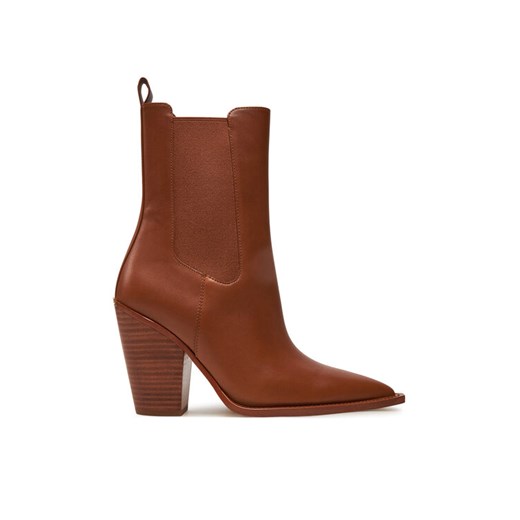 Michael Kors Kowbojki Leni Leather Boot 40T4LNHE5L Brązowy ze sklepu MODIVO w kategorii Botki - zdjęcie 183945485
