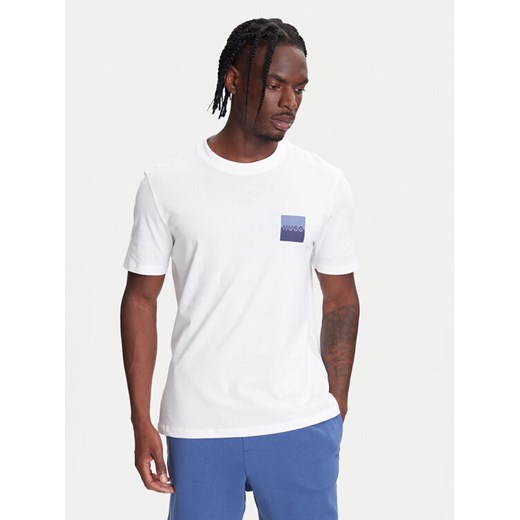 HUGO T-Shirt Dapusi 50544458 Biały Regular Fit ze sklepu MODIVO w kategorii T-shirty męskie - zdjęcie 183945509