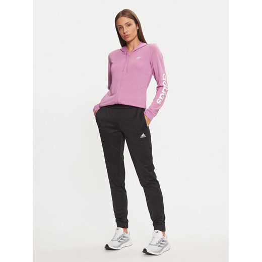 adidas Dres Linear IX1127 Fioletowy Regular Fit ze sklepu MODIVO w kategorii Dresy damskie - zdjęcie 183945526