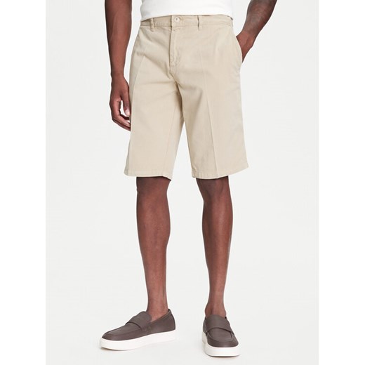 Robe di Kappa Szorty materiałowe Oris 600BTI0 Beżowy Slim Fit ze sklepu MODIVO w kategorii Spodenki męskie - zdjęcie 183945547