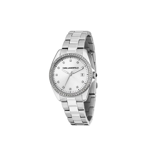 KARL LAGERFELD Zegarek R0553101510 Srebrny ze sklepu MODIVO w kategorii Zegarki - zdjęcie 183945555