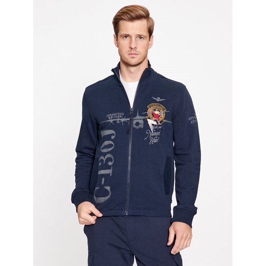 Aeronautica Militare Bluza 232FE1802F511 Granatowy Regular Fit Aeronautica Militare S MODIVO