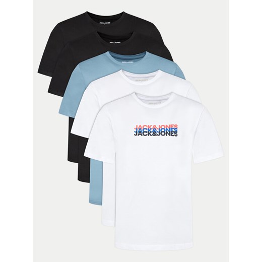 Jack&Jones Komplet 5 t-shirtów Cyber 12267866 Kolorowy Standard Fit M MODIVO