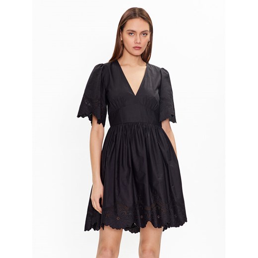 TWINSET Sukienka letnia 231TT2301 Czarny Regular Fit ze sklepu MODIVO w kategorii Sukienki - zdjęcie 183945589