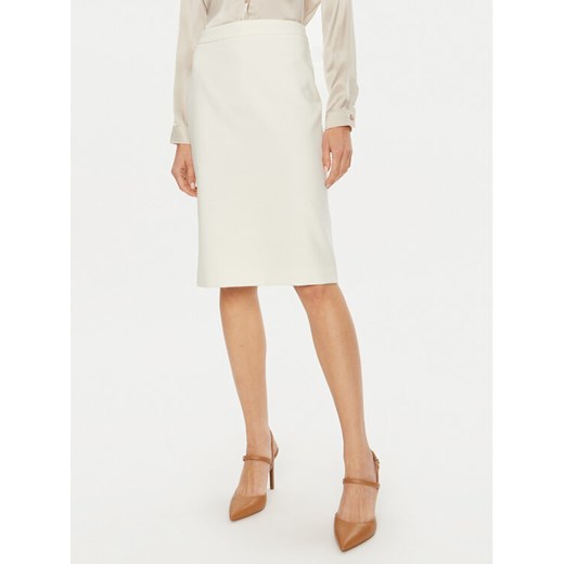 Boss Spódnica ołówkowa Vinoa1 50432874 Biały Slim Fit ze sklepu MODIVO w kategorii Spódnice - zdjęcie 183945615