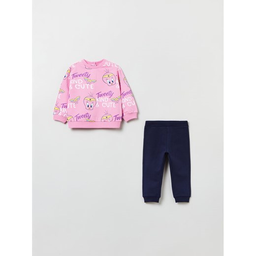OVS Komplet bluza i legginsy LOONEY TUNES 1848466 Różowy Regular Fit ze sklepu MODIVO w kategorii Dresy dla niemowlaka - zdjęcie 183945629