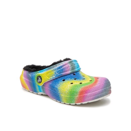 Crocs Klapki Classic Lined Spray Dye Clog K 208081 Kolorowy ze sklepu MODIVO w kategorii Klapki dziecięce - zdjęcie 183945665