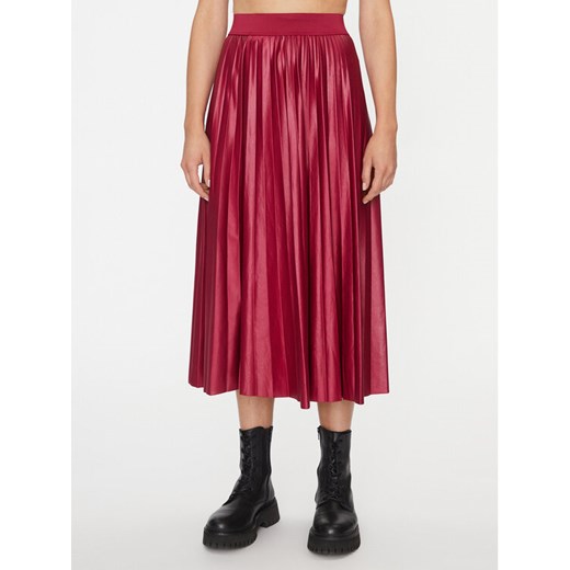 Vila Spódnica plisowana Nitban 14063241 Bordowy Regular Fit Vila XS MODIVO