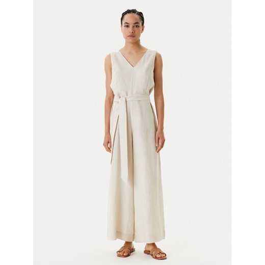United Colors Of Benetton Kombinezon 4AGHDT00E Beżowy Wide Leg ze sklepu MODIVO w kategorii Kombinezony damskie - zdjęcie 183945788