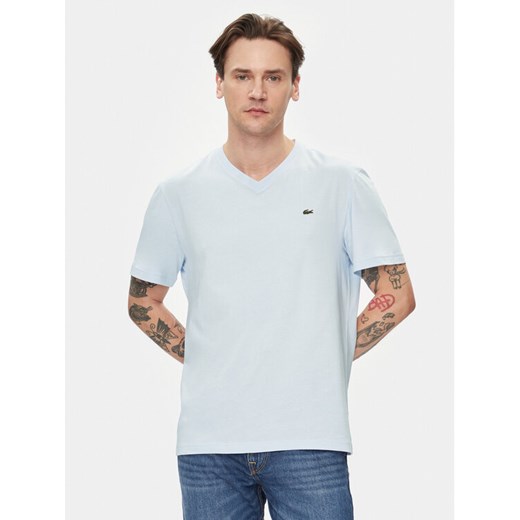 Lacoste T-Shirt TH2036 Błękitny Regular Fit Lacoste 4 MODIVO