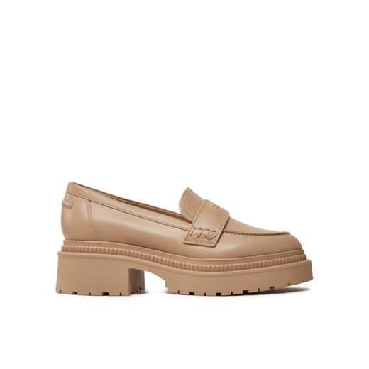 Guess Loafersy Finda FLTFIN LEA14 Beżowy ze sklepu MODIVO w kategorii Lordsy damskie - zdjęcie 183945878