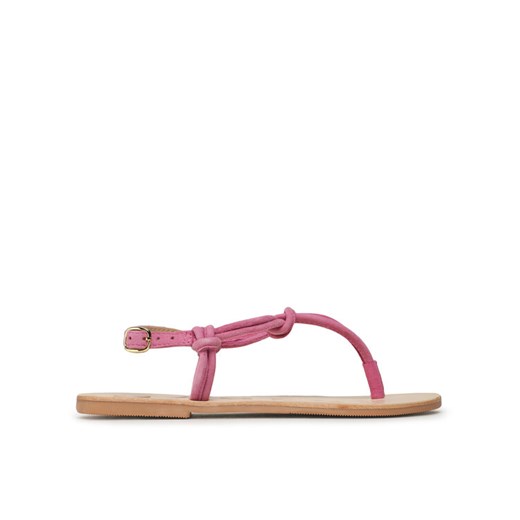 Manebi Sandały Suede Leather Sandals V 1.8 Y0 Różowy ze sklepu MODIVO w kategorii Sandały damskie - zdjęcie 183945897