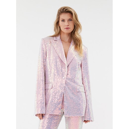 ROTATE Marynarka Sequin 1113712208 Różowy Oversize ze sklepu MODIVO w kategorii Marynarki damskie - zdjęcie 183945916