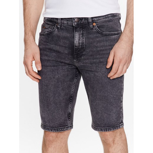 Boss Szorty jeansowe Delaware 50488630 Szary Slim Fit 40 MODIVO