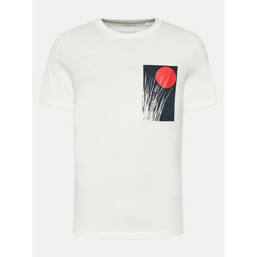 s.Oliver T-Shirt 2143915 Biały Regular Fit ze sklepu MODIVO w kategorii T-shirty męskie - zdjęcie 183946036