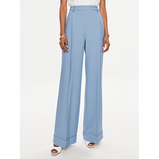 TWINSET Spodnie materiałowe 241TF2041 Niebieski Regular Fit ze sklepu MODIVO w kategorii Spodnie damskie - zdjęcie 183946038