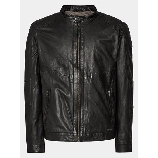 Mustang Kurtka skórzana 310-17-261 Czarny Regular Fit Mustang M MODIVO