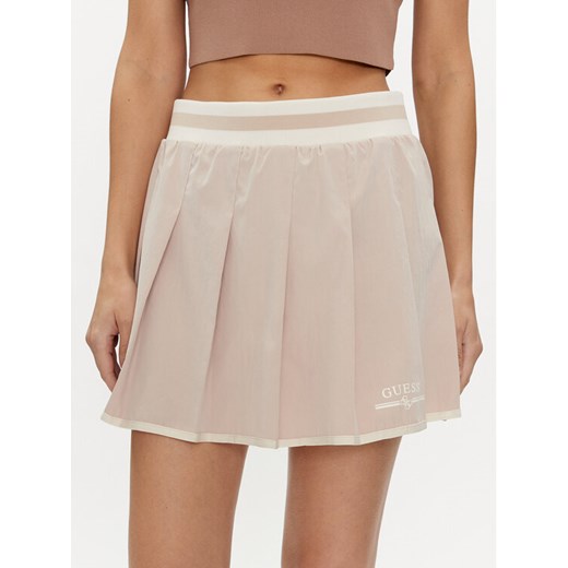 Guess Spódnica trapezowa Arleth V4GD19 WG2Q0 Beżowy Regular Fit ze sklepu MODIVO w kategorii Spódnice - zdjęcie 183946079