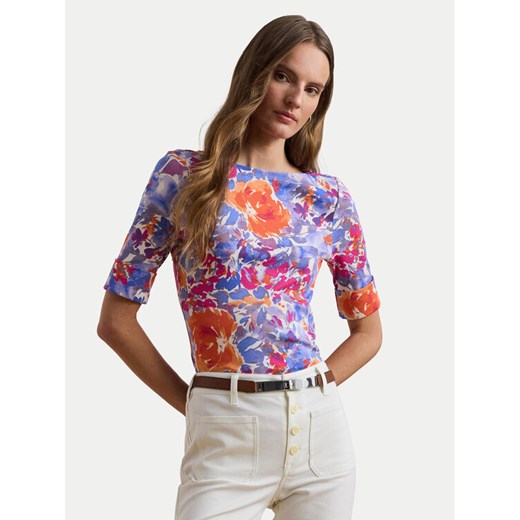 LAUREN RALPH LAUREN Bluzka 200957667001 Kolorowy Slim Fit M MODIVO