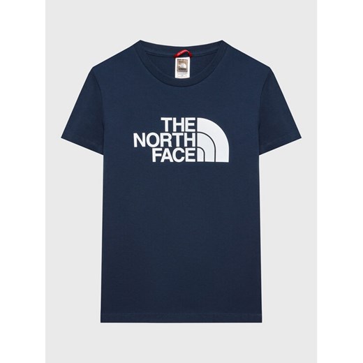 The North Face T-Shirt Easy NF0A82GH Granatowy Regular Fit ze sklepu MODIVO w kategorii T-shirty chłopięce - zdjęcie 183946147