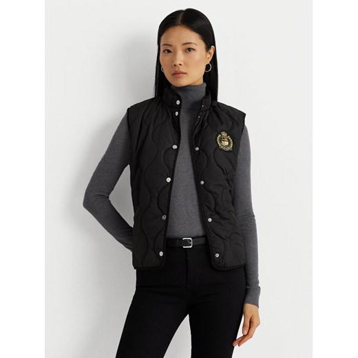 LAUREN RALPH LAUREN Kamizelka 297936862002 Czarny Straight Fit S MODIVO