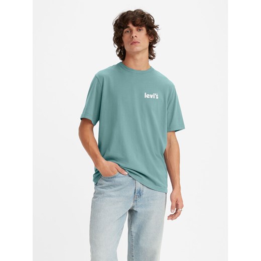 Levi's® T-Shirt Poster Chest Pastel 161430744 Niebieski Loose Fit XS MODIVO