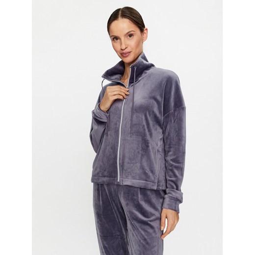 Triumph Bluza Cozy Comfort Velour Zip Jacket 10216555 Szary Regular Fit Triumph 40 MODIVO