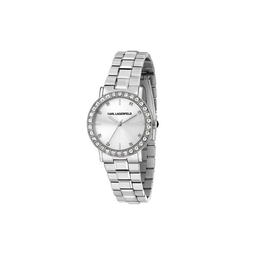 KARL LAGERFELD Zegarek R0553100511 Srebrny ze sklepu MODIVO w kategorii Zegarki - zdjęcie 183946208