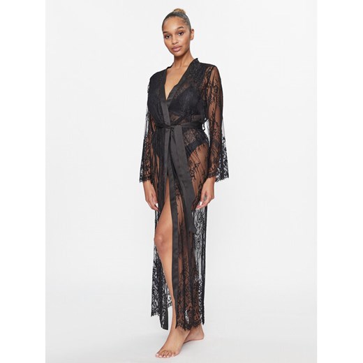 Hunkemöller Szlafrok Isabella 191638 Czarny Hunkemöller XS_S MODIVO