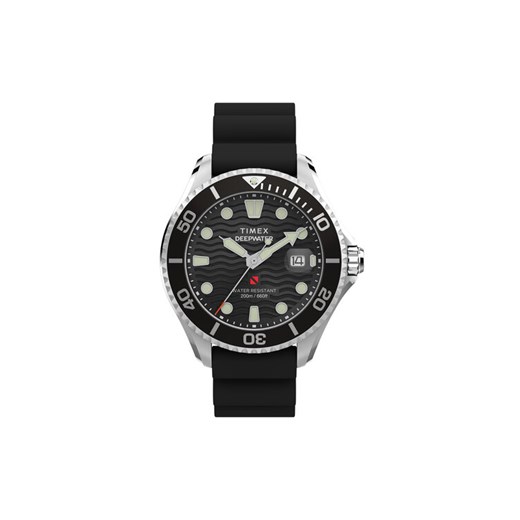 Timex Zegarek Deepwater Meridian TW2W81600 Srebrny ze sklepu MODIVO w kategorii Zegarki - zdjęcie 183946258