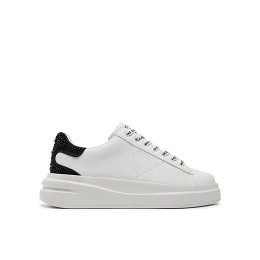 Guess Sneakersy FLTELB LEA12 Biały ze sklepu MODIVO w kategorii Buty sportowe damskie - zdjęcie 183946269