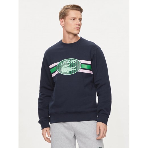 Lacoste Bluza SH1420 Granatowy Regular Fit ze sklepu MODIVO w kategorii Bluzy męskie - zdjęcie 183946275