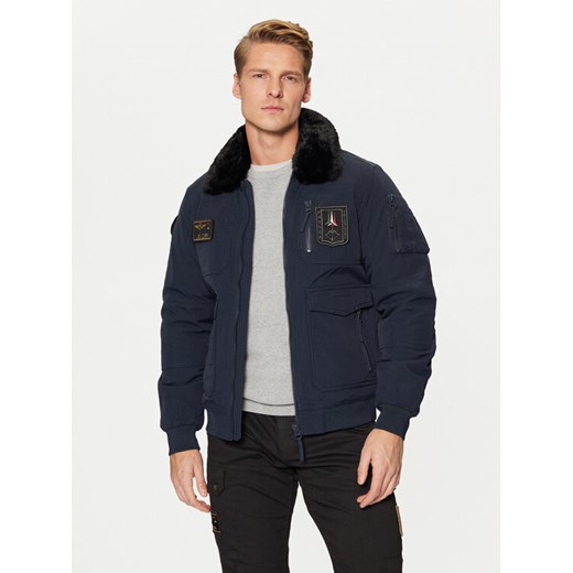 Aeronautica Militare Kurtka bomber 242AB2106CT3151 Granatowy Regular Fit ze sklepu MODIVO w kategorii Kurtki męskie - zdjęcie 183946286