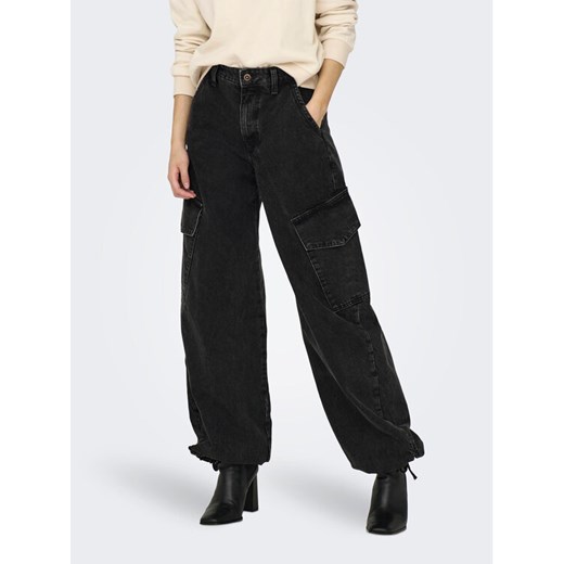 ONLY Jeansy 15297358 Czarny Loose Fit ze sklepu MODIVO w kategorii Jeansy damskie - zdjęcie 183946329