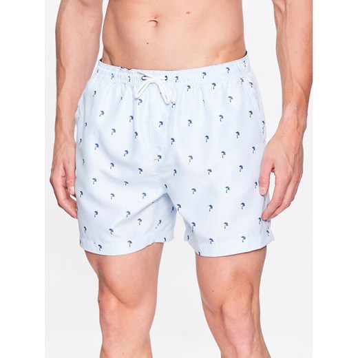 Brave Soul Szorty kąpielowe MSRT-CAPRI Biały Regular Fit ze sklepu MODIVO w kategorii Kąpielówki - zdjęcie 183946438