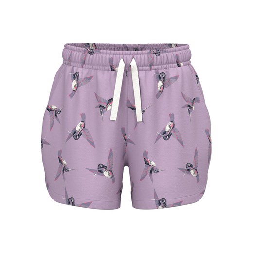 NAME IT Szorty sportowe 13217262 Fioletowy Regular Fit ze sklepu MODIVO w kategorii Spodenki dziewczęce - zdjęcie 183946519
